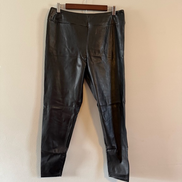 Charlotte Russe Black Faux Leather Pants - Picture 2 of 7